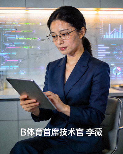 B体育首席技术官李薇女士肖像 - 专注的技术专家形象