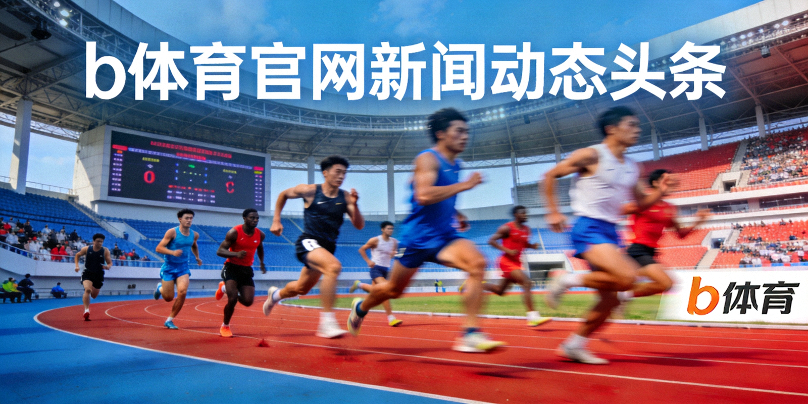 b体育官网新闻动态头条配图 - 体育场内运动员正在激烈竞速