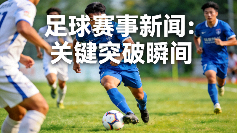 足球运动员在绿茵场上带球突破的瞬间，展现足球赛事新闻动态